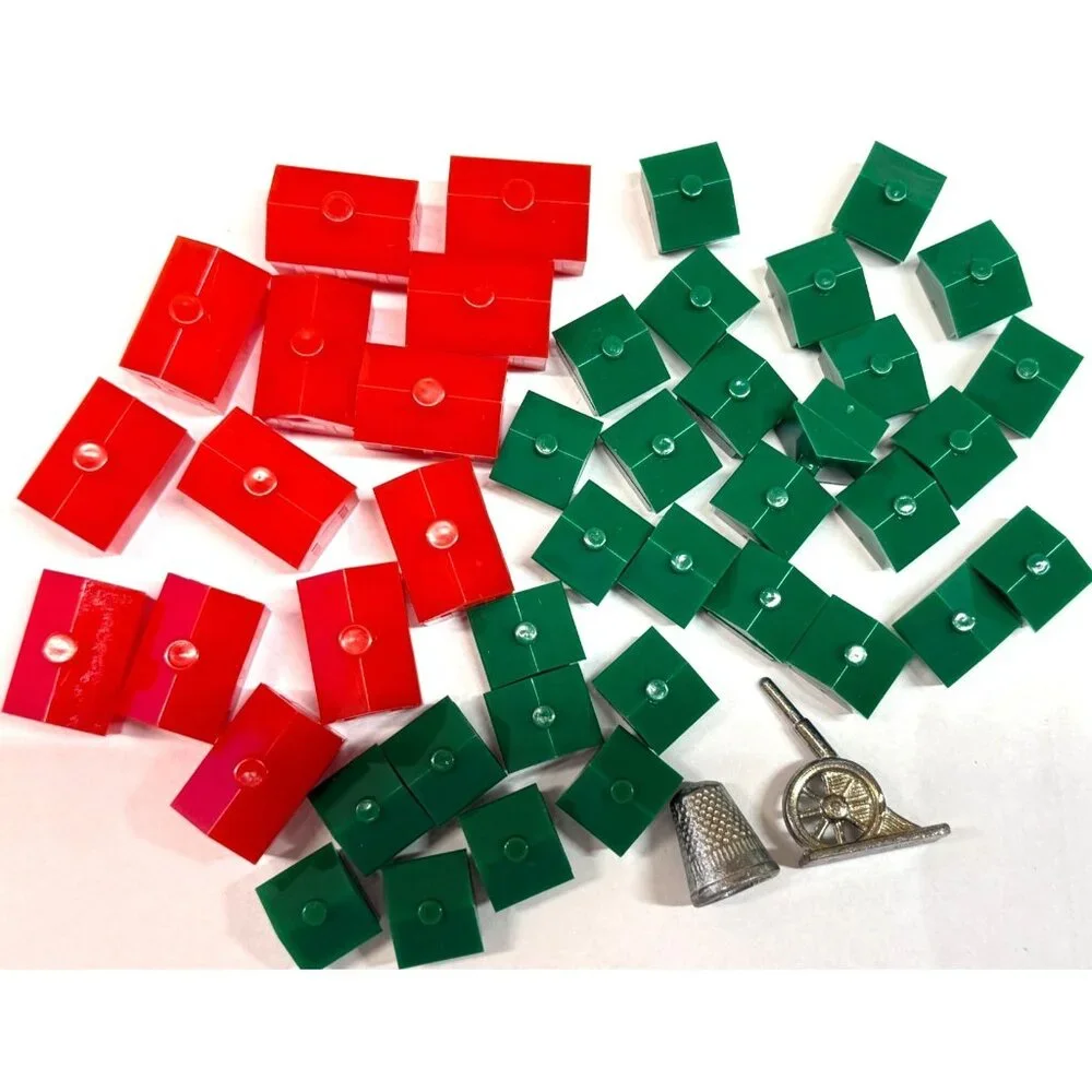 Vtg 1994 New York MONOPOLY Replacement Pieces Houses Tokens Movers Lot